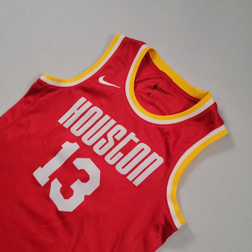 Nike Houston Rockets James Harden Jersey Kids Medium Red Swingman NBA 13 Dri-Fit